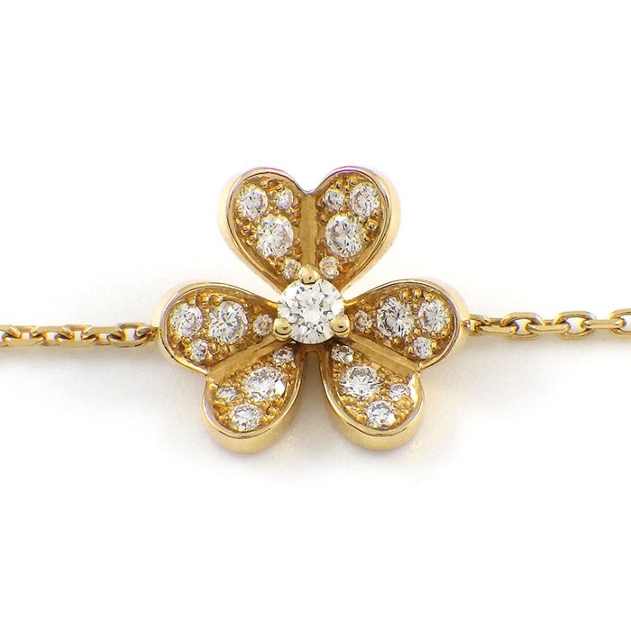 ヴァンクリーフ＆アーペル Van Cleef & Arpels ブレスレット フリヴォル ミニ VCARP24100 25ポイント ダイヤモンド 計0.21ct K18YG 【中古】