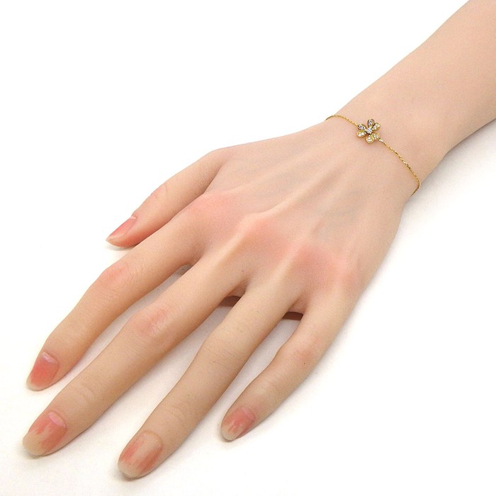 ヴァンクリーフ＆アーペル Van Cleef & Arpels ブレスレット フリヴォル ミニ VCARP24100 25ポイント ダイヤモンド 計0.21ct K18YG 【中古】