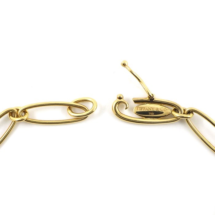 美品✨ティファニー　ブレスレット　オープンハート　オーバルリンク　チェーン Tiffany & Co. - ティファニー Tiffany & Co. ブレスレット