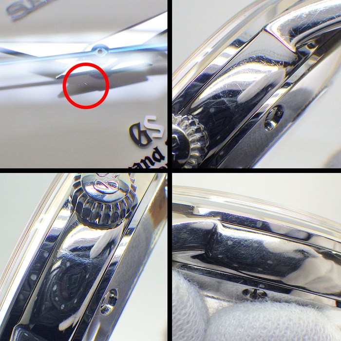 グランドセイコー Grand Seiko 腕時計 メカニカル SBGL017/9S67-00G0 アイボリー文字盤 デイト 裏スケ パワーリザーブ表示 SS ベージュ レザーベルト 自動巻き