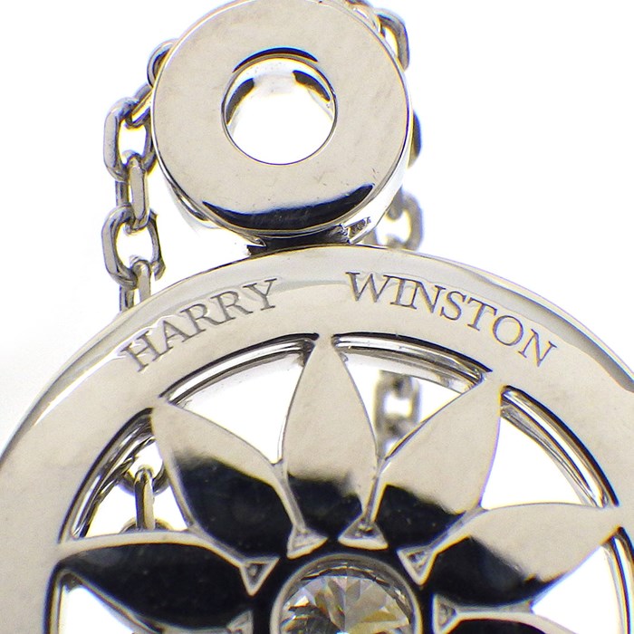 ハリーウィンストン HARRY WINSTON ネックレス ゲート コレクション PEDPRD1MWG ロゼット サークル 29ポイント ダイヤモンド 計約0.29ct PT950 【箱・保付き】 【中古】