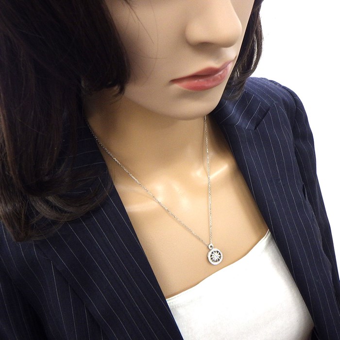 ハリーウィンストン HARRY WINSTON ネックレス ゲート コレクション PEDPRD1MWG ロゼット サークル 29ポイント ダイヤモンド 計約0.29ct PT950 【箱・保付き】 【中古】