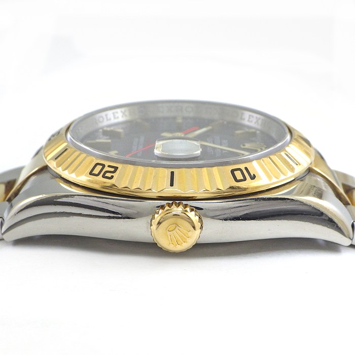 ロレックス Rolex 腕時計 デイトジャスト ターノグラフ 116263 F番 2003-2004年製 デイト 夜光インデックス 夜光針 回転ベゼル ルーレット刻印 グレー文字盤 K18YG SS 自動巻き 【箱・保付き】 【中古】