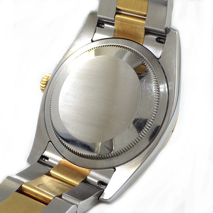 ロレックス Rolex 腕時計 デイトジャスト ターノグラフ 116263 F番 2003-2004年製 デイト 夜光インデックス 夜光針 回転ベゼル ルーレット刻印 グレー文字盤 K18YG SS 自動巻き 【箱・保付き】 【中古】