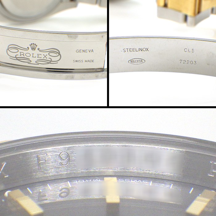 ロレックス Rolex 腕時計 デイトジャスト ターノグラフ 116263 F番 2003-2004年製 デイト 夜光インデックス 夜光針 回転ベゼル ルーレット刻印 グレー文字盤 K18YG SS 自動巻き 【箱・保付き】 【中古】