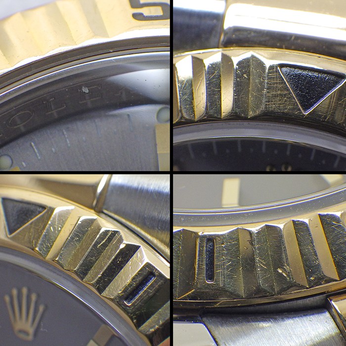ロレックス Rolex 腕時計 デイトジャスト ターノグラフ 116263 F番 2003-2004年製 デイト 夜光インデックス 夜光針 回転ベゼル ルーレット刻印 グレー文字盤 K18YG SS 自動巻き 【箱・保付き】 【中古】