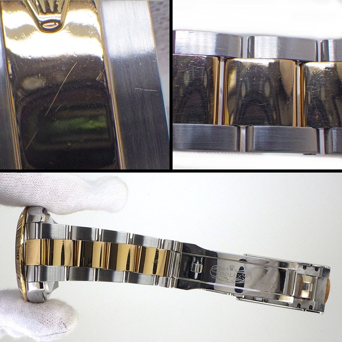 ロレックス Rolex 腕時計 デイトジャスト ターノグラフ 116263 F番 2003-2004年製 デイト 夜光インデックス 夜光針 回転ベゼル ルーレット刻印 グレー文字盤 K18YG SS 自動巻き 【箱・保付き】 【中古】