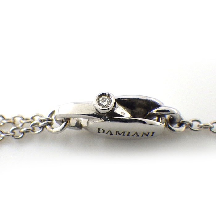 ダミアーニ DAMIANI ネックレス ベル エポック アイスバーグ 20087030 日本限定 ダブル クロス パヴェ サファイア 計1.188ct ダイヤモンド 計0.19ct K18WG 【箱・保付き】 【中古】