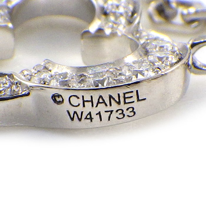 シャネル CHANEL ネックレス カメリア スウィング ホワイト アゲート 