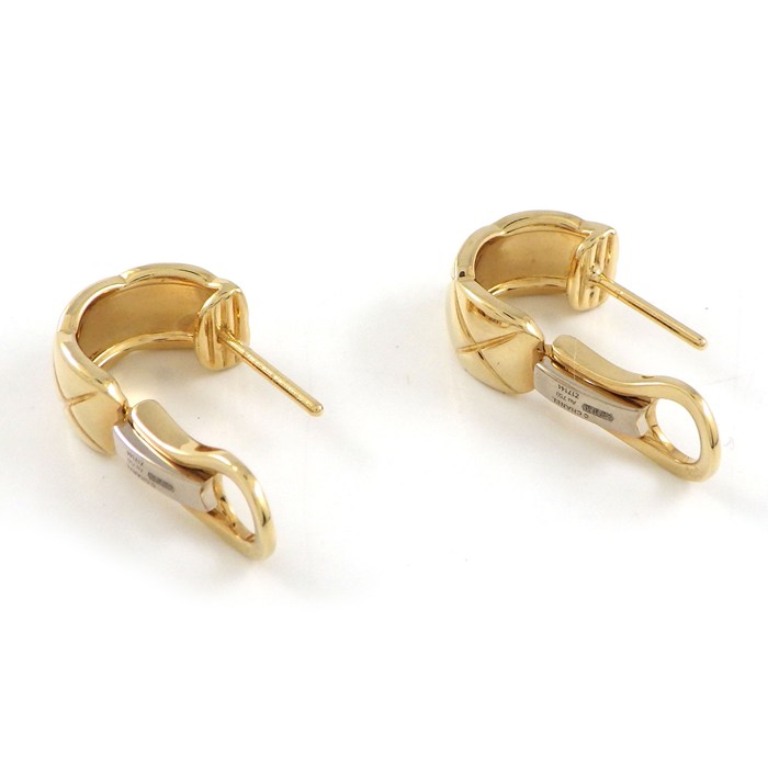 シャネル CHANEL ピアス ココクラッシュ J11134 マトラッセ キルティング K18YG 【中古】