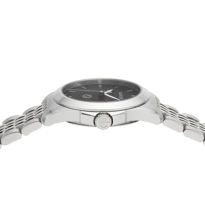 【新品・2年保証】グッチ GUCCI 腕時計 Gタイムレス YA1265006 ブラック文字盤 黒 デイト SS クオーツアナログ 【箱・保付き】