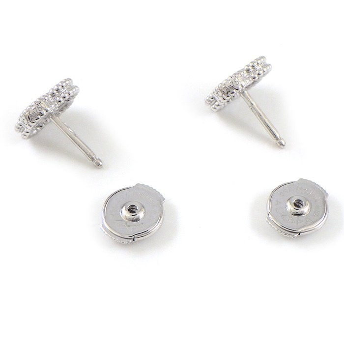 ヴァンクリーフ＆アーペル Van Cleef & Arpels ピアス スウィートアルハンブラ VCARO85500 24ポイント ダイヤモンド 計0.16ct K18WG 【中古】