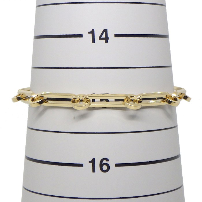 エルメス HERMES ブレスレット ケリー PM クラスプ モチーフ チェーン 6ポイント ダイヤモンド K18YG / #SH 【中古】