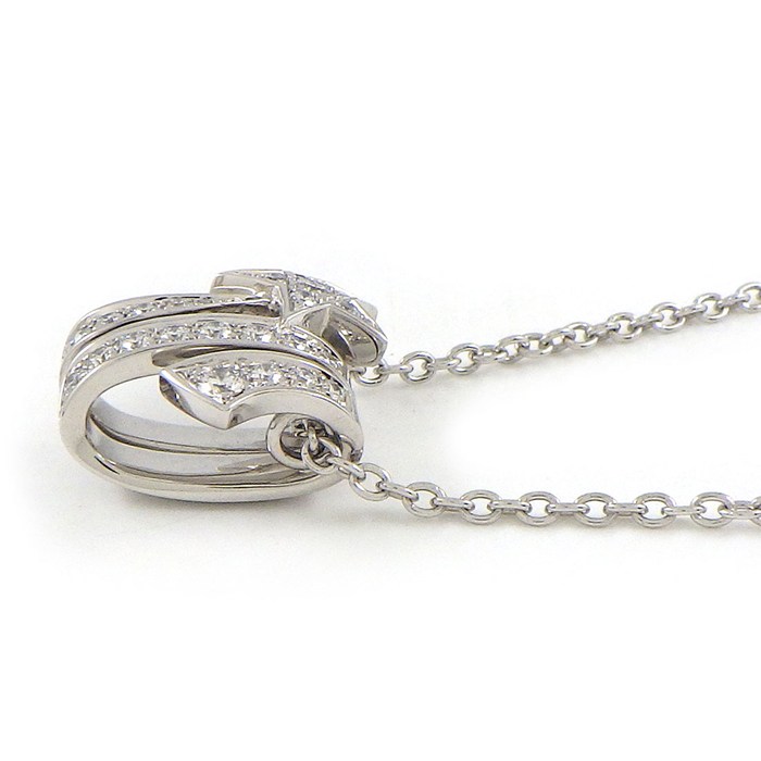 シャネル CHANEL ネックレス コメット J10813 シューティング スター モチーフ パヴェ 23ポイント ダイヤモンド 計0.24ct K18WG 【中古】