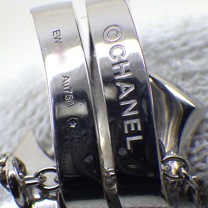 シャネル CHANEL ネックレス コメット J10813 シューティング スター モチーフ パヴェ 23ポイント ダイヤモンド 計0.24ct K18WG 【中古】