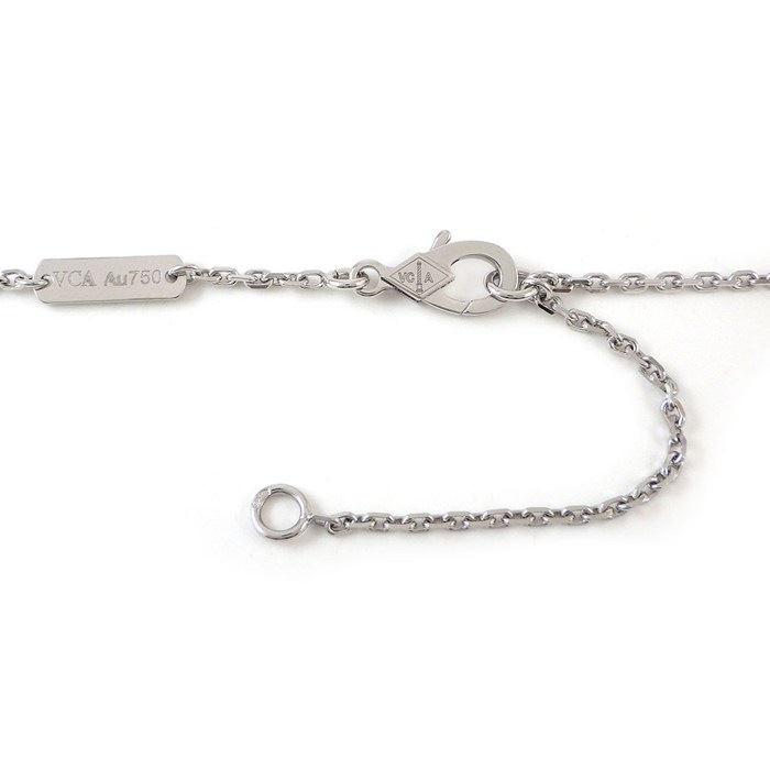 ヴァンクリーフ＆アーペル Van Cleef & Arpels ネックレス ヴィンテージアルハンブラ VCARP6L800 2020年 ホリデーコレクション クリスマス限定モデル ギョーシェ 1ポイント ダイヤモンド K18WG 【中古】