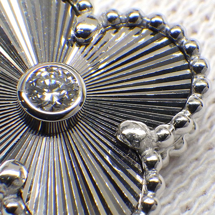 ヴァンクリーフ＆アーペル Van Cleef & Arpels ネックレス ヴィンテージアルハンブラ VCARP6L800 2020年 ホリデーコレクション クリスマス限定モデル ギョーシェ 1ポイント ダイヤモンド K18WG 【中古】