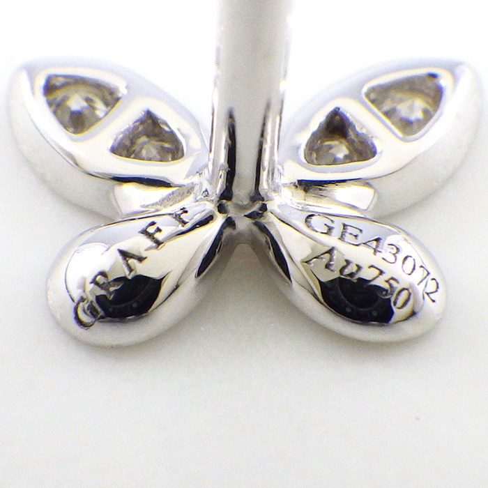 グラフ Graff GRAFF ピアス バタフライ プティ スタッド スモール RGE1563 ダイヤモンド K18WG 【中古】