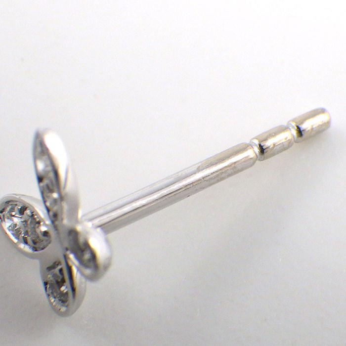 グラフ Graff GRAFF ピアス バタフライ プティ スタッド スモール RGE1563 ダイヤモンド K18WG 【中古】