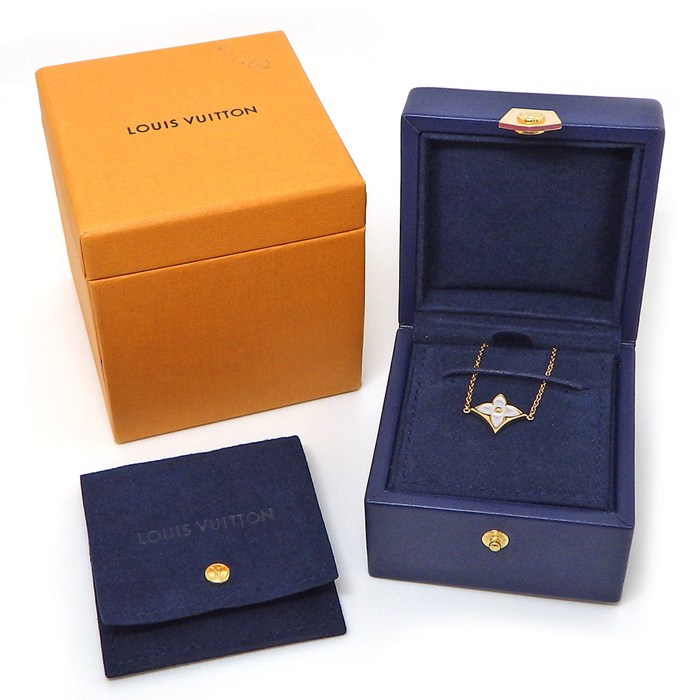 ルイ・ヴィトン LOUIS VUITTON ブレスレット ブラスレ スター ナクレ Q95466 ホワイト シェル K18PG 白 【中古】