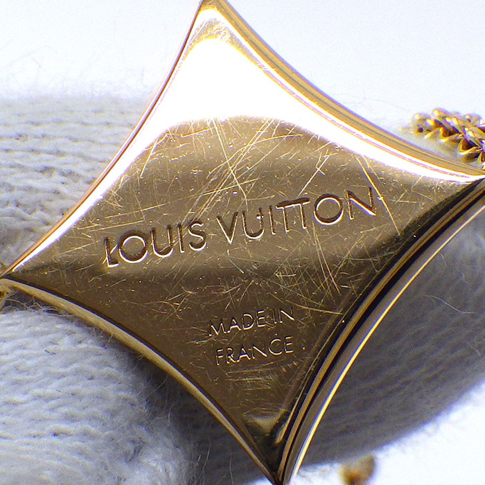 ルイ・ヴィトン LOUIS VUITTON ブレスレット ブラスレ スター ナクレ Q95466 ホワイト シェル K18PG 白 【中古】