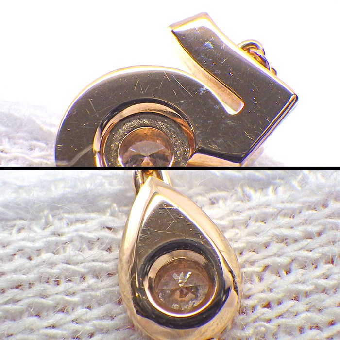 シャネル CHANEL ブレスレット エクストレ ドゥ シャネル No.5 J12428 ドロップモチーフ 5ポイント ダイヤモンド 計0.16ct K18PG 【中古】