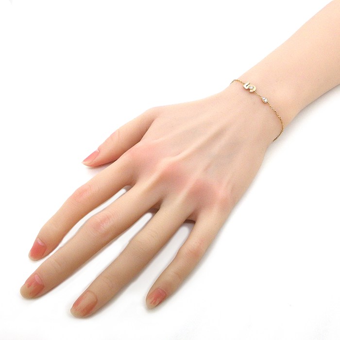 シャネル CHANEL ブレスレット エクストレ ドゥ シャネル No.5 J12428 ドロップモチーフ 5ポイント ダイヤモンド 計0.16ct K18PG 【中古】