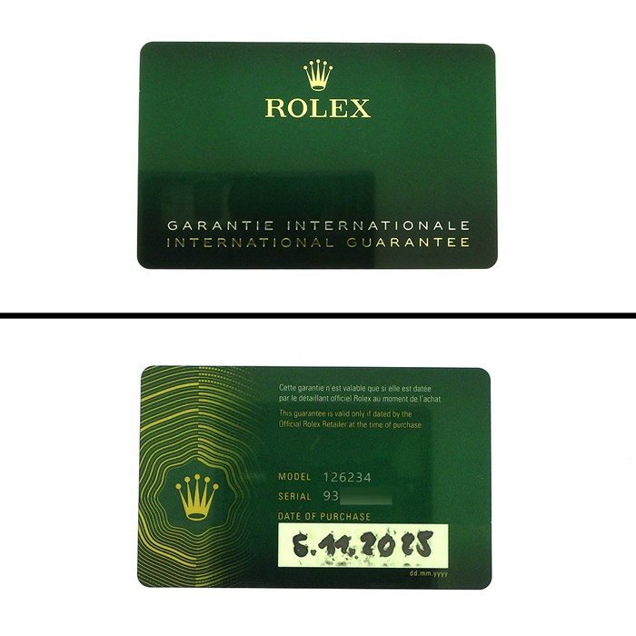 ロレックス Rolex 腕時計 デイトジャスト 36 126234 ルーレット刻印 ランダムシリアル サンレイ スレート文字盤 ローマンインデックス  K18WG SS 自動巻き 【箱・保付き】