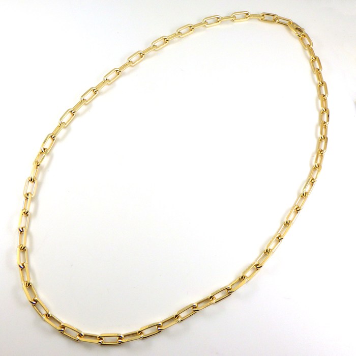 カルティエ Cartier ネックレス サントス チェーン ミディアムモデル B7009000 2026年5月ギャラ K18YG 【箱・保付き】 【中古】