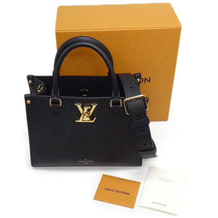 ルイ・ヴィトン LOUIS VUITTON トートバッグ/ショルダーバッグ ロック＆ゴー M22311 ブラック グレインカーフスキン ゴールド金具 【中古】