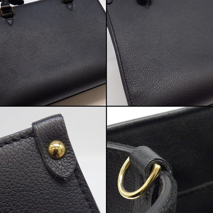 ルイ・ヴィトン LOUIS VUITTON トートバッグ/ショルダーバッグ ロック＆ゴー M22311 ブラック グレインカーフスキン ゴールド金具 【中古】