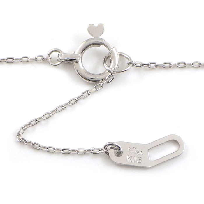 スタージュエリー STAR JEWELRY ネックレス 音符 モチーフ ダイヤモンド 0.07ct K18WG 【中古】