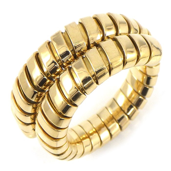 ブルガリ BVLGARI リング トゥボガス スネーク K18YG 11号 【中古  