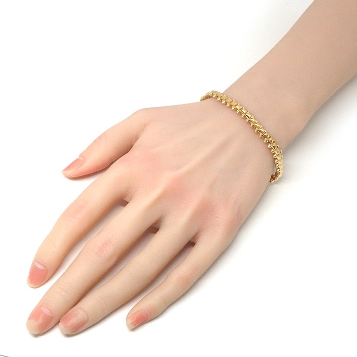 カルティエ Cartier ブレスレット クラッシュ フレキシブル ミディアムモデル MM N6718718 K18PG / #18 【箱・保付き】 【中古】
