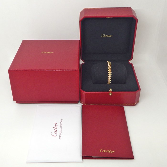 カルティエ Cartier ブレスレット クラッシュ フレキシブル ミディアムモデル MM N6718718 K18PG / #18 【箱・保付き】 【中古】