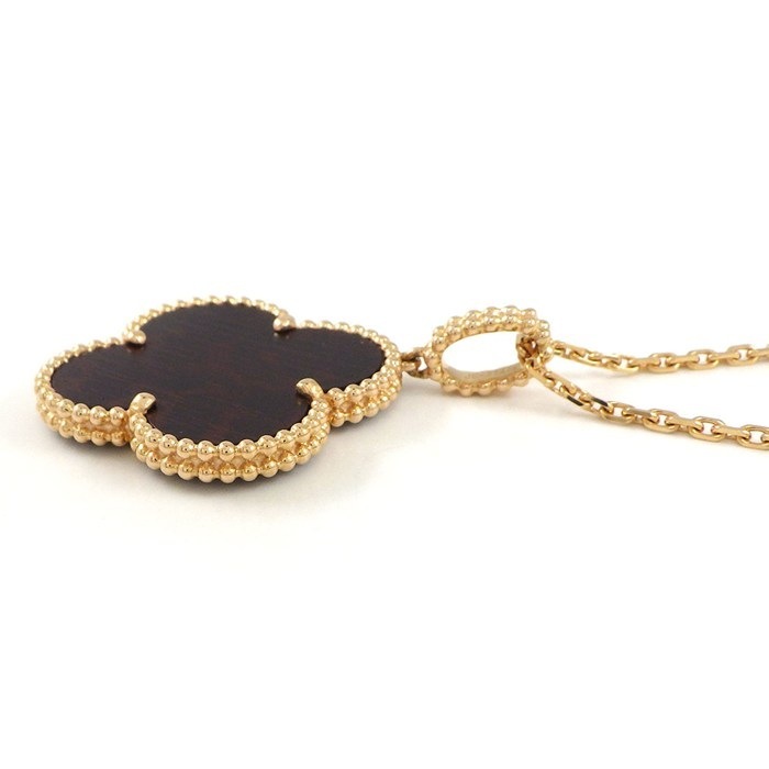 ヴァンクリーフ&アーペル Van Cleef & Arpels ロングネックレス マジックアルハンブラ レターウッド K18PG 【中古】