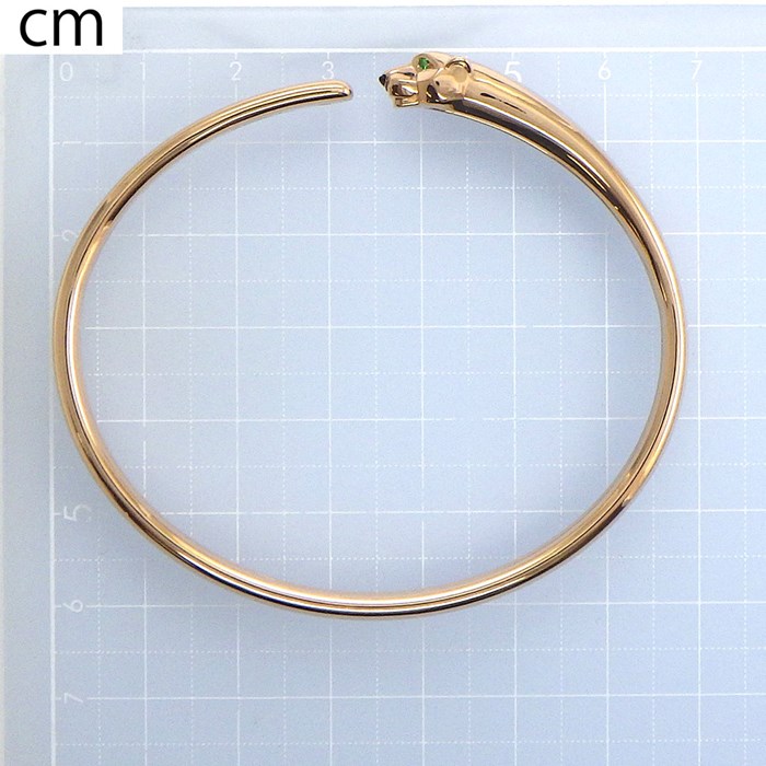 カルティエ Cartier バングル パンテール ドゥ B6067318 パンサー モチーフ ツァボライトガーネット オニキス K18PG / #18 【中古】