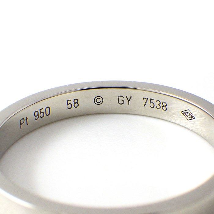 カルティエ ウェディング リング プラチナ950 ダイヤ2P