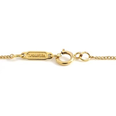 ティファニー Tiffany & Co. ネックレス チェーンクロス ハート アメジスト K18YG 【中古】