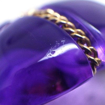 ティファニー Tiffany & Co. ネックレス チェーンクロス ハート アメジスト K18YG 【中古】