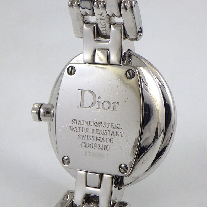 クリスチャンディオール Christian Dior 腕時計 バギラ CD092110 12ポイント ダイヤインデックス ホワイトシェル文字盤 SS クオーツアナログ 【中古】