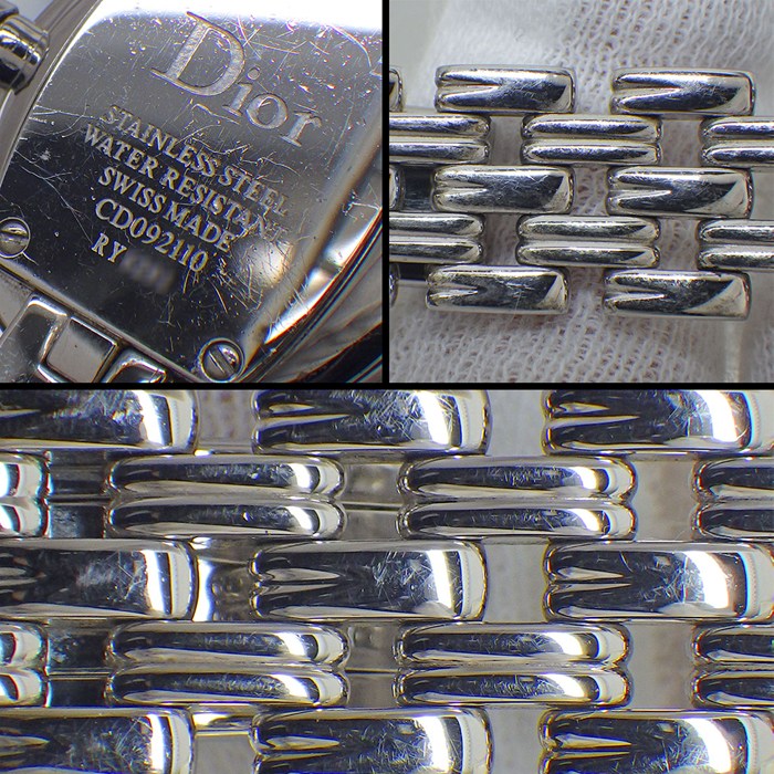 クリスチャンディオール Christian Dior 腕時計 バギラ CD092110 12ポイント ダイヤインデックス ホワイトシェル文字盤 SS クオーツアナログ 【中古】