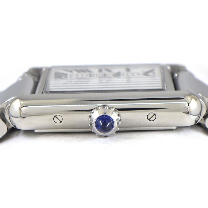 カルティエ Cartier 腕時計 タンクマスト SM WSTA0051 レクタンギュラー シルバー文字盤 ローマンインデックス SS クオーツアナログ 【箱・保付き】 【中古】