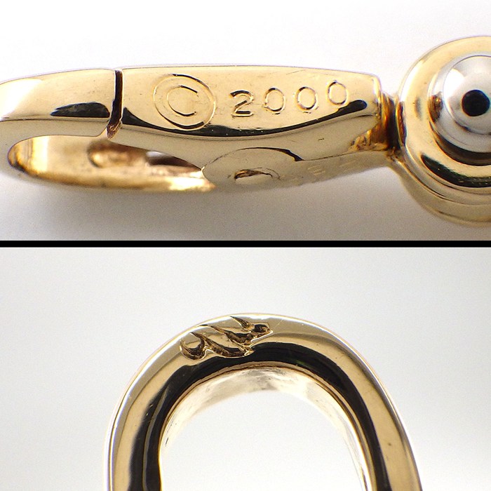 カルティエ Cartier チャーム ペンダントトップ ロッキングホース 木馬モチーフ K18WG K18YG 【中古】
