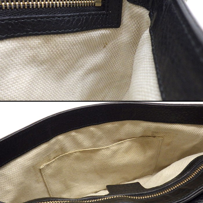 グッチ GUCCI ショルダーバッグ ソーホー チェーンショルダーバッグ 336752 ブラック レザー ゴールド金具 【中古】
