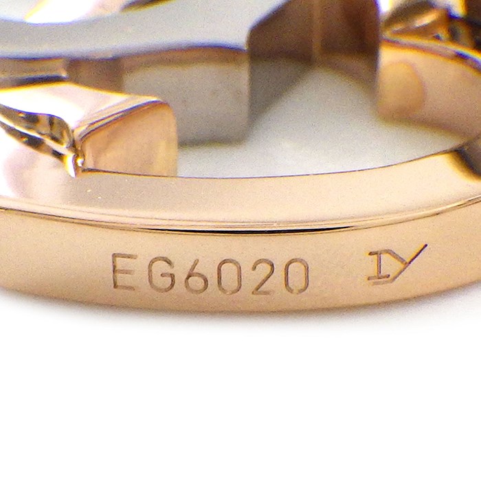 カルティエ Cartier チャーム ペンダントトップ ダブル ハート K18PG K18WG 【中古】