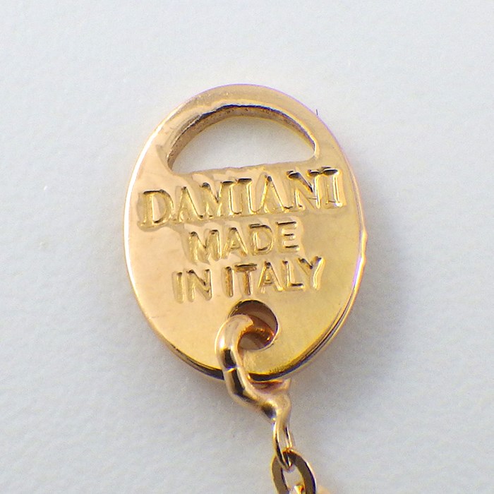 ダミアーニ DAMIANI ネックレス D.ICON ディーアイコン 20068423 1ポイント ダイヤモンド カプチーノ セラミック K18PG 【中古】