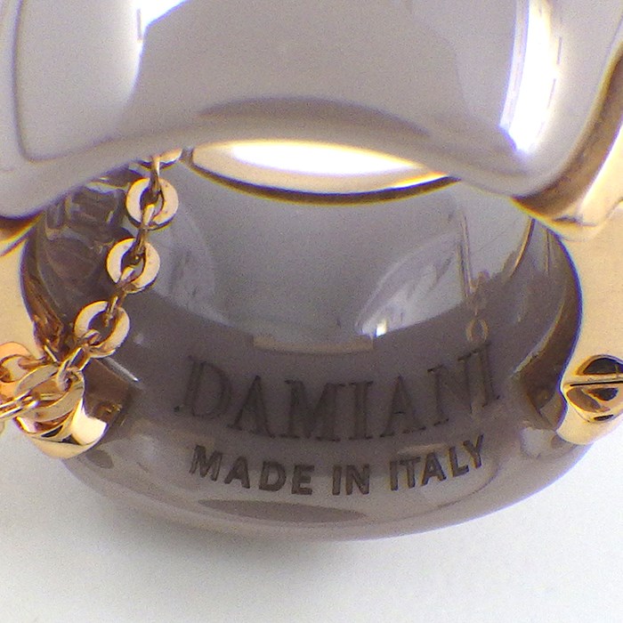 ダミアーニ DAMIANI ネックレス D.ICON ディーアイコン 20068423 1ポイント ダイヤモンド カプチーノ セラミック K18PG 【中古】