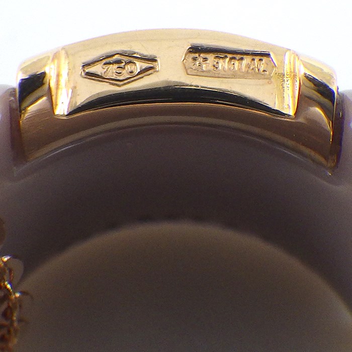 ダミアーニ DAMIANI ネックレス D.ICON ディーアイコン 20068423 1ポイント ダイヤモンド カプチーノ セラミック K18PG 【中古】