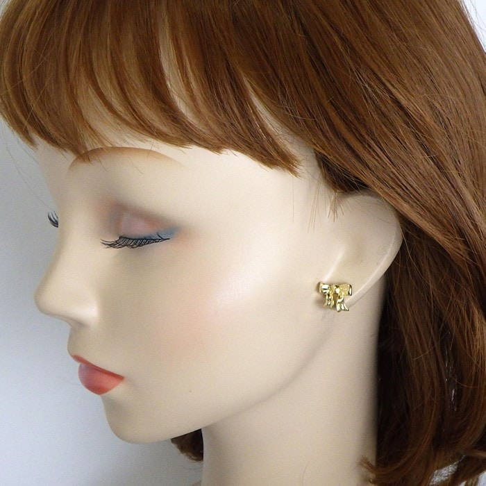 ティファニー Tiffany & Co. ピアス ボウ リボン モチーフ K18YG